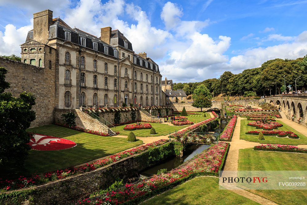 Chateau de l'Hermine in Vannes, Brittany, France, Europe