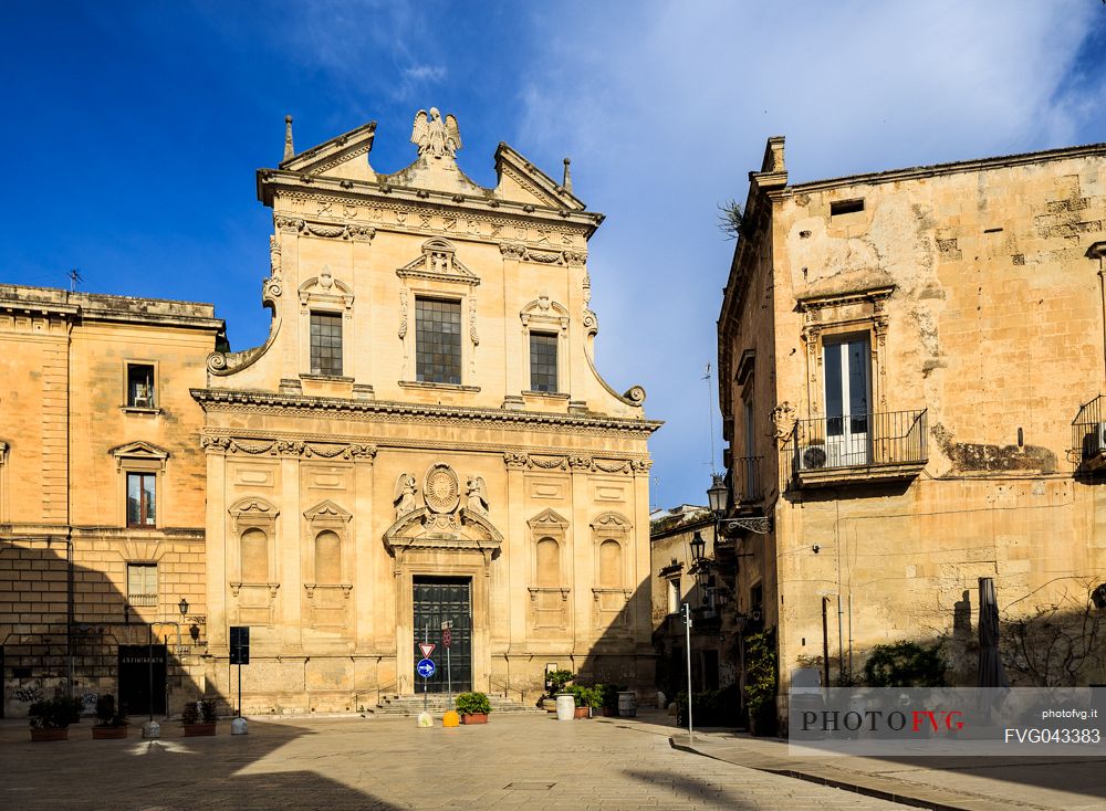 Church of the Ges or of the Madonna del Buon Consiglio located in the historic center of Lecce, Salento, Apulia, Italy, Europe