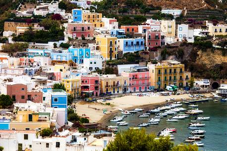 The beautiful and colored old village of Ponza Island