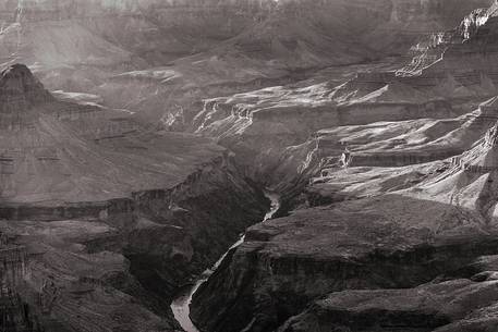 Colorado river and last evening lights