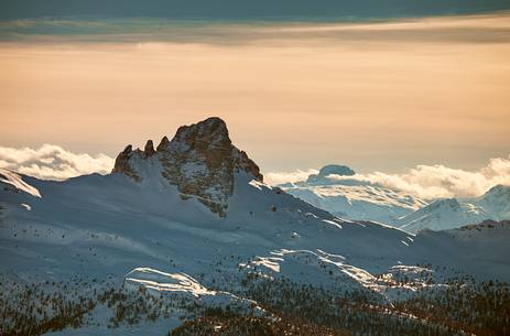 Landscape from Faloria mount:  mount Becco di Mezzod in background