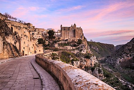 Dawn lights at Matera, Basilicata, Italy