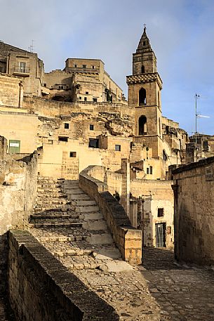 Sunrise on  Matera and gravina,,Basilicata, Italy