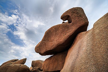 The pink granite coast at Ploumanac'h in the Ctes-d'Armor province, Brittany, France. Europe