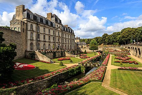 Chateau de l'Hermine in Vannes, Brittany, France, Europe
