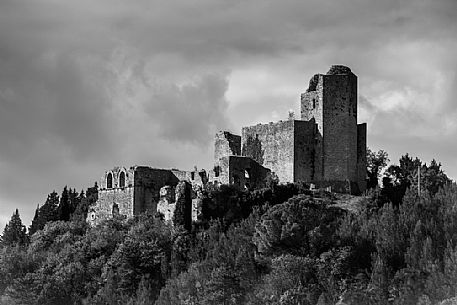 The castle of Piediluco, the fortress Albornoz, medieval fortress built before the year 1000, Umbria, Italy, Europe