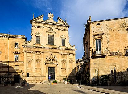 Church of the Ges or of the Madonna del Buon Consiglio located in the historic center of Lecce, Salento, Apulia, Italy, Europe