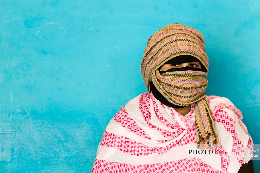 A young Saharawi woman portrait