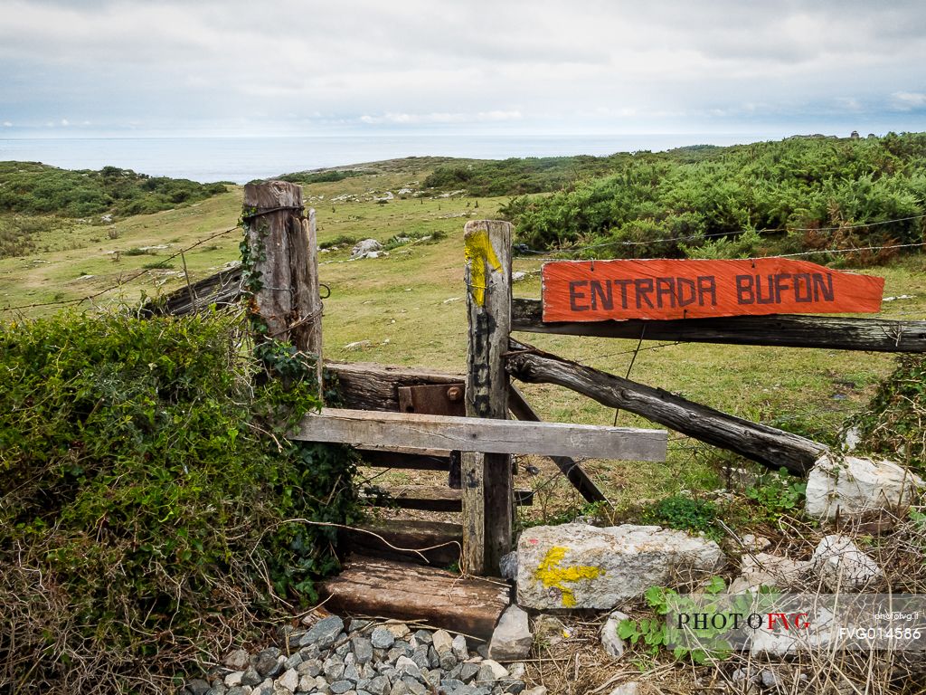 The entry to one of the traditional Asturian 