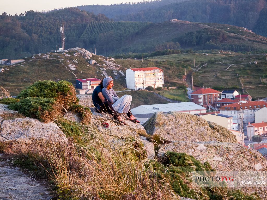 Sunset in the most panoramic point in Muxa