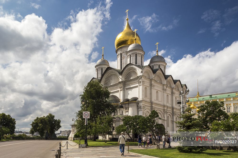 The Cathedral of the Archangel inside Moscow's Kremlin, Moscow, Russia