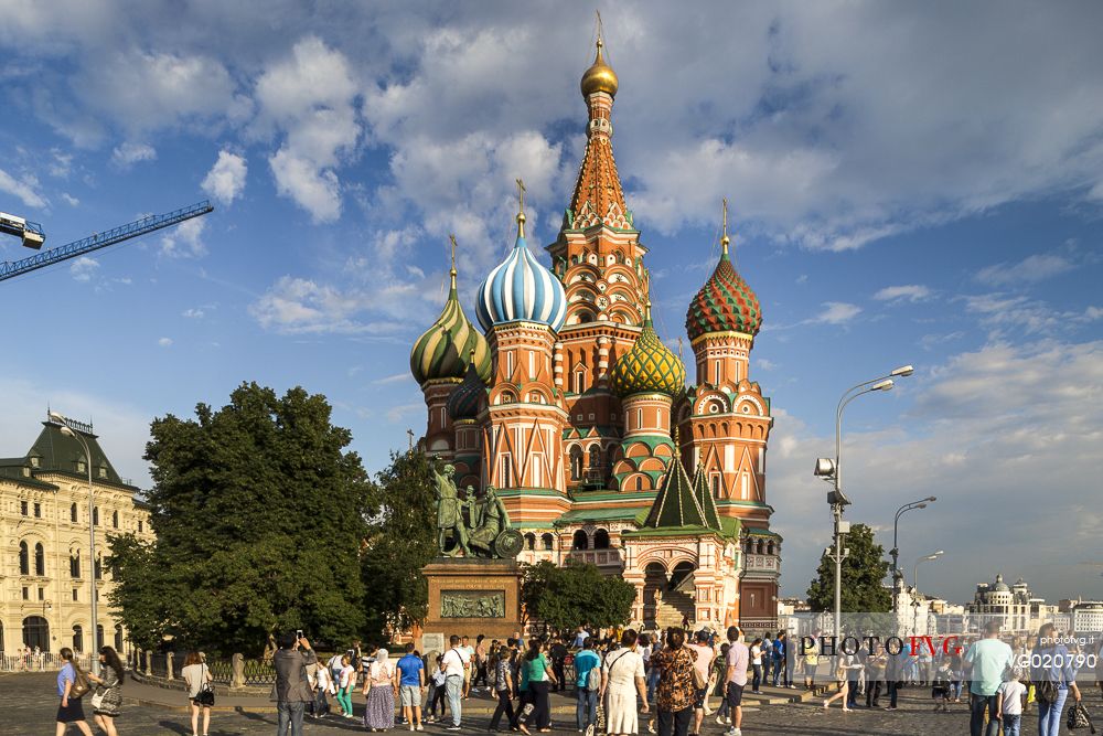 Saint Basil's Cathedral in the Red Square in Moscow, Russia