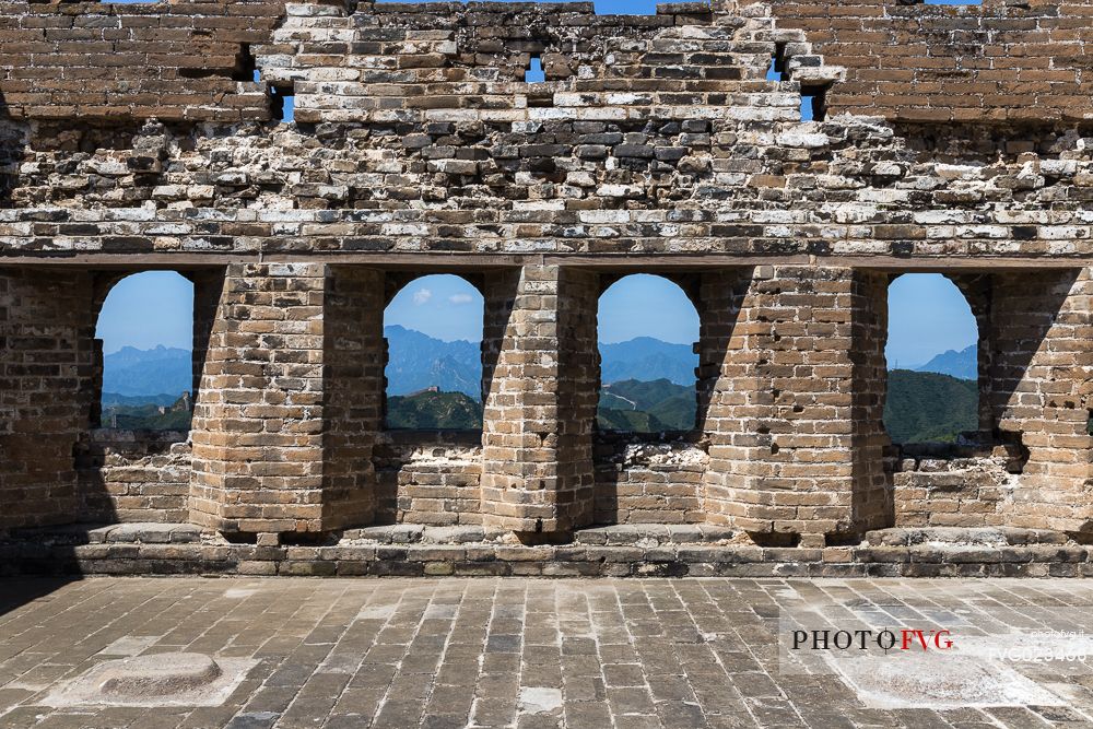 Detail of the Great Wall of Jingshangling