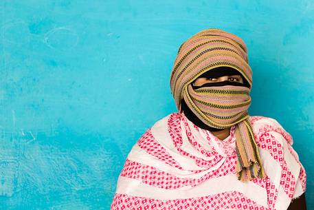 A young Saharawi woman portrait