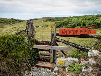 The entry to one of the traditional Asturian 