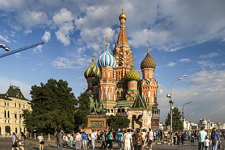 Saint Basil's Cathedral in the Red Square in Moscow, Russia
