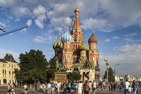 Saint Basil's Cathedral in the Red Square in Moscow, Russia