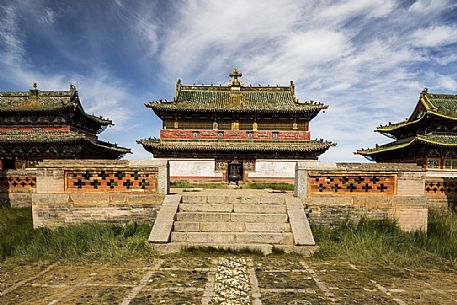 Buddhist temple inside the Erdene Zuu monastery, Övörkhangaj, Mongolia Buddhist temple inside the Erdene Zuu monastery, Övörkhangaj, Mongolia