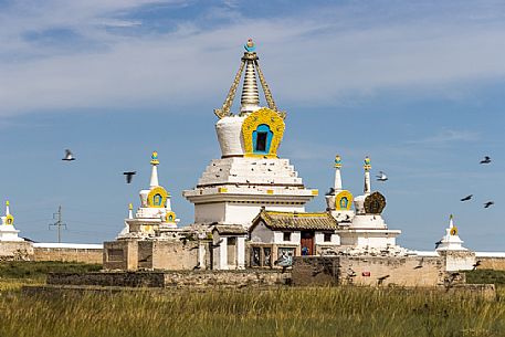 Buddhist temple inside the Erdene Zuu monastery, Övörkhangaj, Mongolia Buddhist temple inside the Erdene Zuu monastery, Övörkhangaj, Mongolia