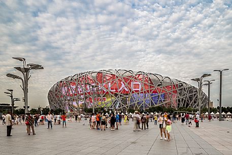 The Beijing National Stadium (called 