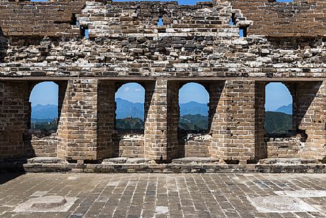 Detail of the Great Wall of Jingshangling