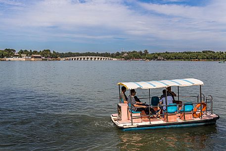 The lake in the middle of the Summer Palaze in Beijing, China