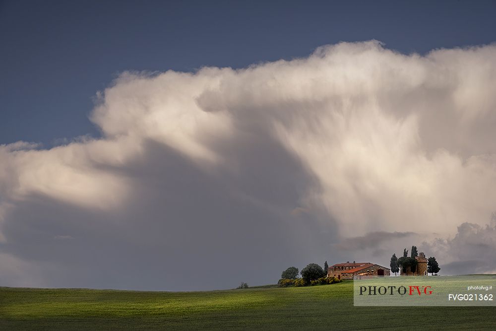 Farm in the tuscan countryside, Orcia valley, Italy