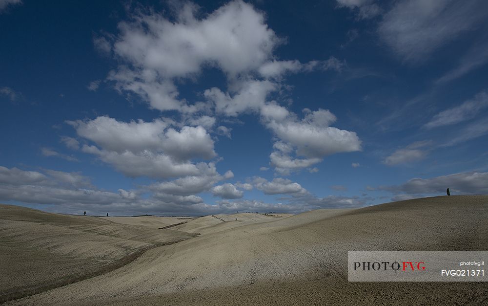 Tuscan countryside landscape, Orcia valley, Tuscany, Italy