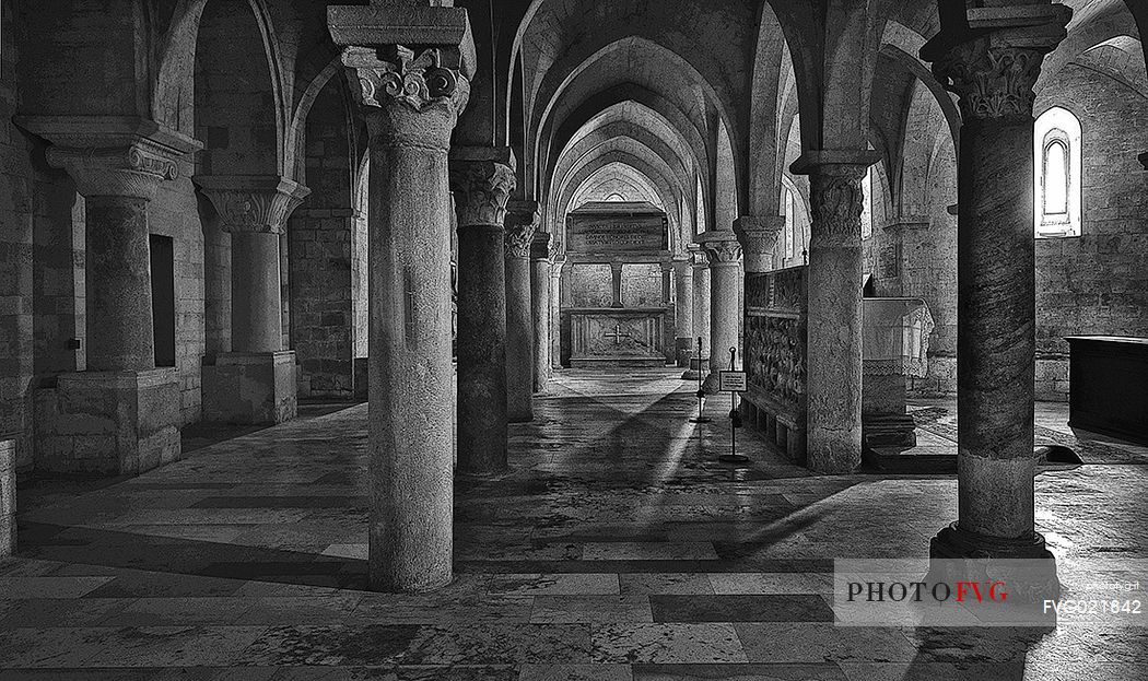 Crypt of Mastro Filippo in the church of San Leopardo, Osimo, Marche, Italy