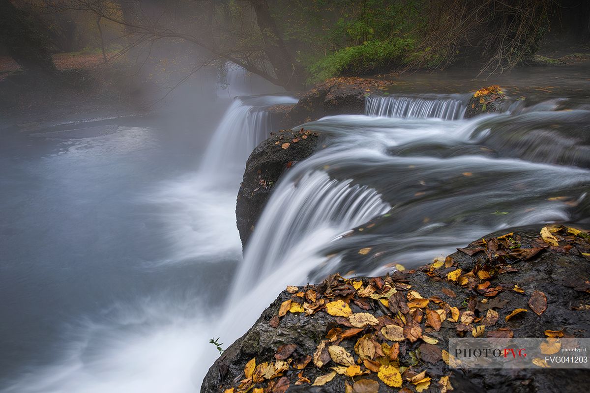 Stream in the Treja valley natural park, Mazzano, Latium, Italy, Europe