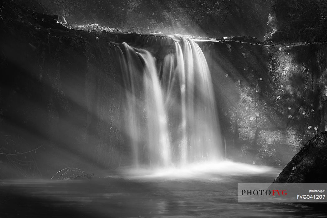 Stream in the Treja valley natural park, Mazzano, Latium, Italy, Europe