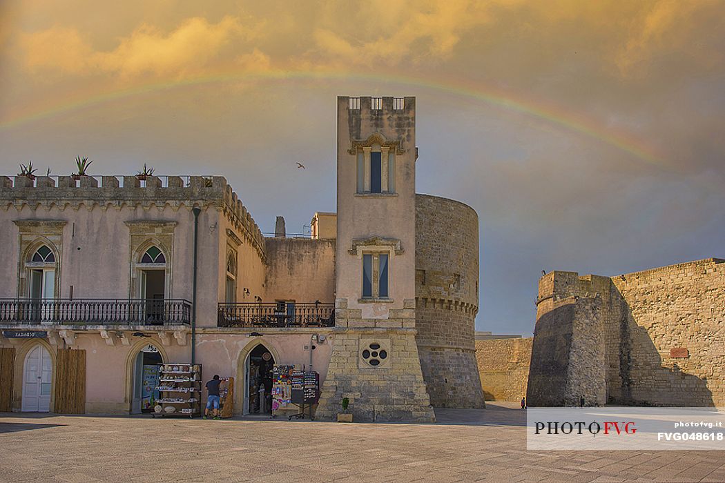 The castle, Otranto, Salento, Apulia, Italy, Europe