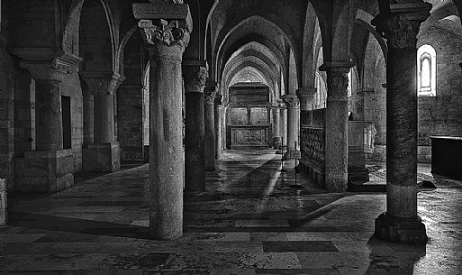 Crypt of Mastro Filippo in the church of San Leopardo, Osimo, Marche, Italy