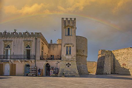 The castle, Otranto, Salento, Apulia, Italy, Europe