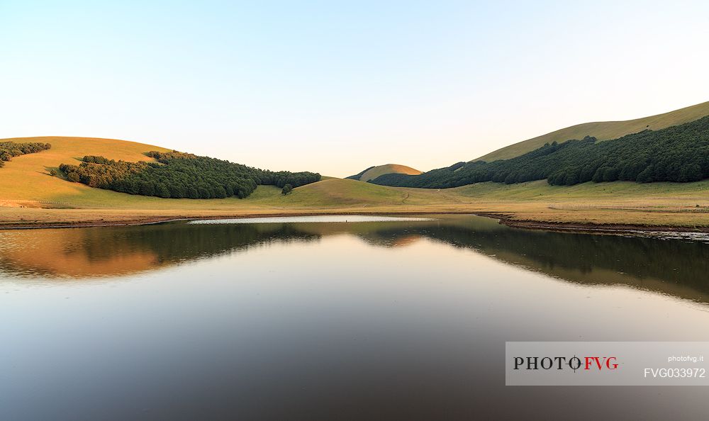 Pantani di Accumoli lakes in the border of Sibillini national park and Monti della Laga national Park, Apennines, Italy, Europe