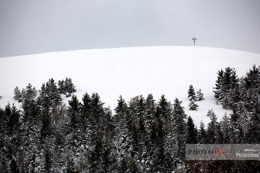 Rood in the top of hill in Castelluccio, Sibillini National park, Umbria, Italy, Europe