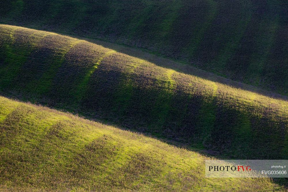 The beauty of the hills in Val d'Orcia, Tuscany, Italy, Europe