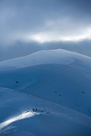 Fairytale atmosphere on a winter afternoon in Castelluccio di Norcia, Sibillini national park, Umbria, Italy, Europe Fairytale atmosphere on a winter afternoon in Castelluccio di Norcia, Sibillini national park, Umbria, Italy, Europe