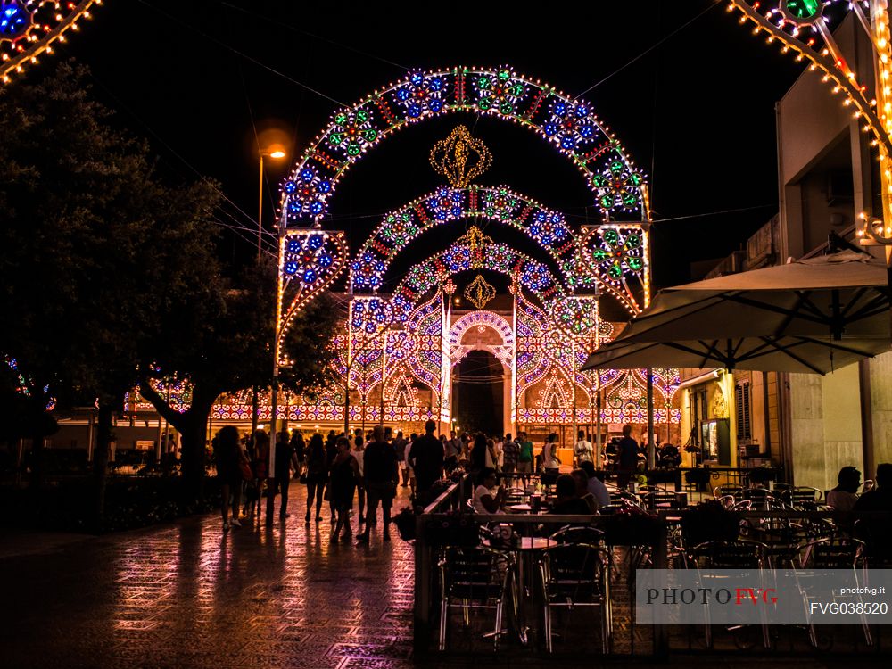 Nighlife in Otranto city, Apulia, Italy, Europe