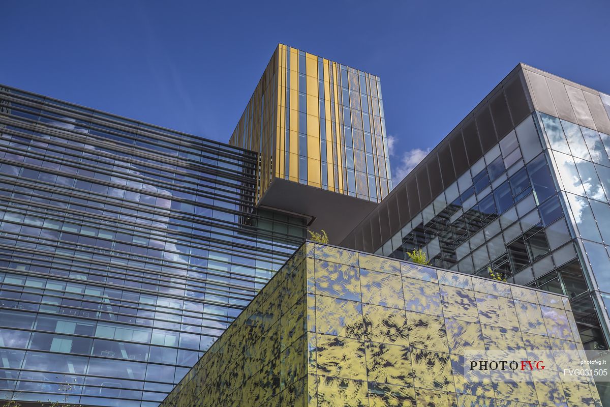 Detail of Erasmusbrug university, Rotterdam, Netherlands