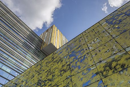 Detail of Erasmusbrug university, Rotterdam, Netherlands