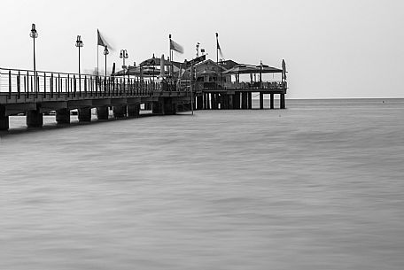 Pier of Lignano Pineta, Adriatic coast, Friuli Venezia Giulia, Italy, Europe