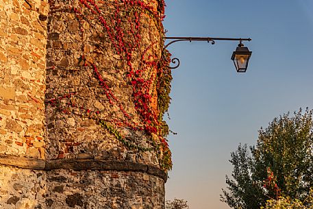 Ancient fortified village of Villafredda decorated by the colors of the sunset, Tarcento, Friuli Venezia Giulia, Italy Ancient fortified village of Villafredda decorated by the colors of the sunset, Tarcento, Friuli Venezia Giulia, Italy