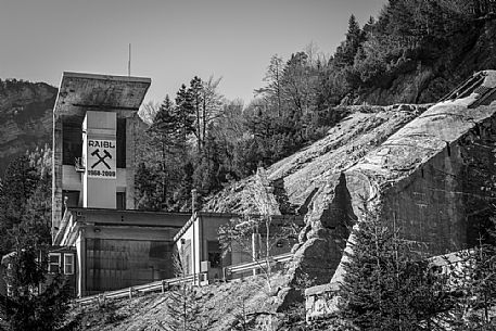 Ancient mine of Cave del Predil, Raibl, Tarvisio, Julian Alps, Friuii Venezia Giulia, Italy, Europe