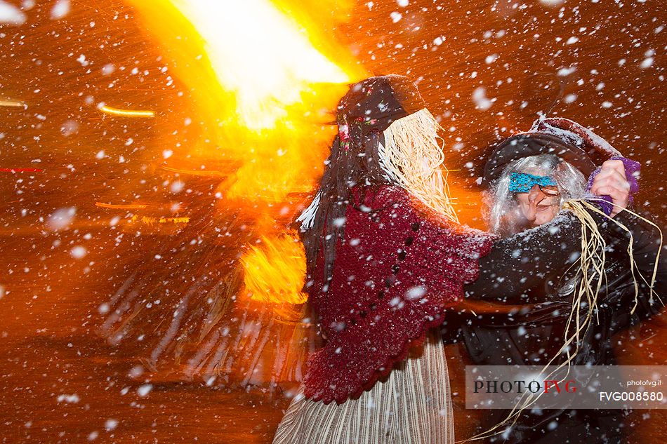 Traditional carnival in Sauris