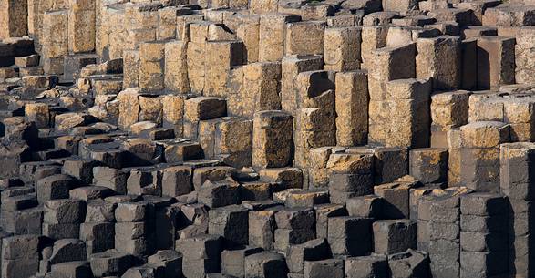 The basalt columns of the Giant's Causeway