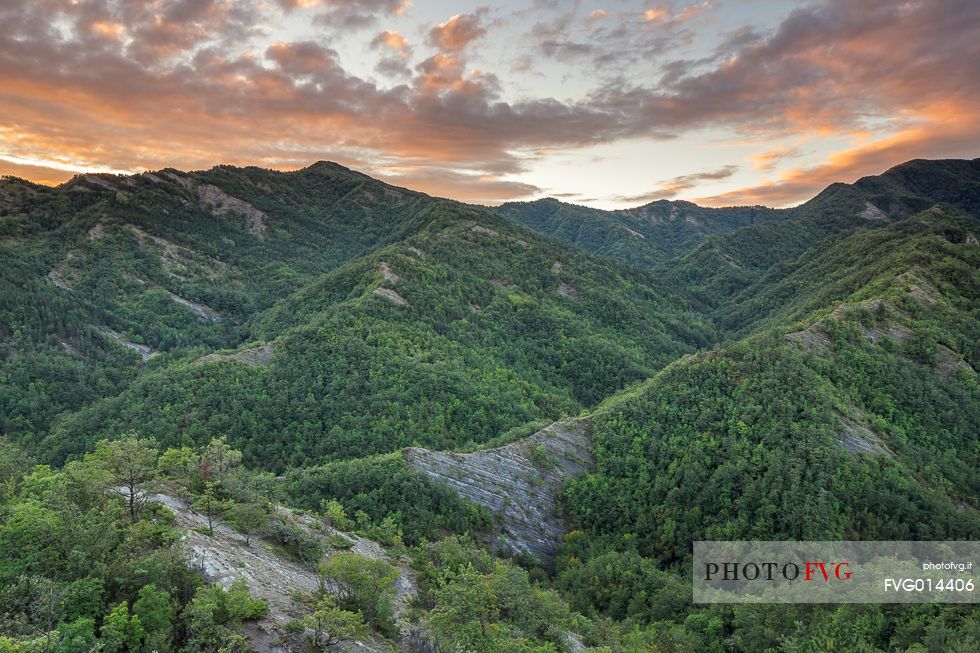 Sunset over Valle di Pietrapazza