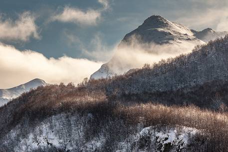 Morning view of Abetone mountain
