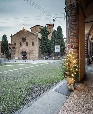 A christmas view of Santo Stefano square (Seven church square)