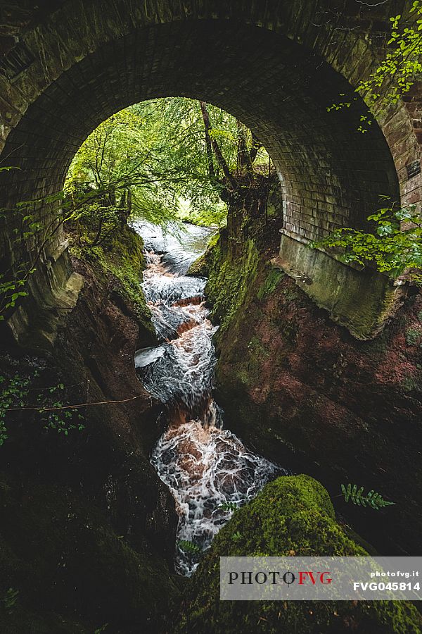 The Devils Pulpit is a gorge located a few miles from Glasgow, Scotland, United Kingdom, Europe